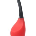 Gruszka analna MenzStuff – 9-otworowa – czerwona/czarna