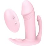 Wibrator sterowany pilotem Vibes of Love Tri-Pleasurer – wibrator różowy z pilotem