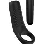 Pierścień dla par Rings of Love – stymulujący, czarny