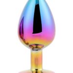 Korek analny Gleaming Love – duży, wielokolorowy