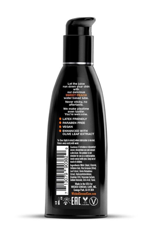 Wicked Aqua – żel smakowy sweet peach – 60 ml - obrazek 2