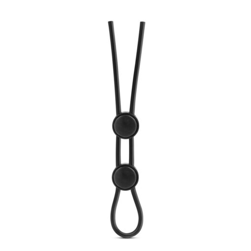 Podwójny pierścień Stay Hard Double Loop – czarny - obrazek 2