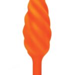 B-vibe swirl plug teksturowany pomarańczowy