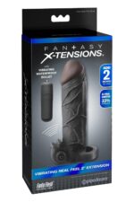 Fantasy x-tensions vibrating real feel 2 inch extension black - obrazek 4