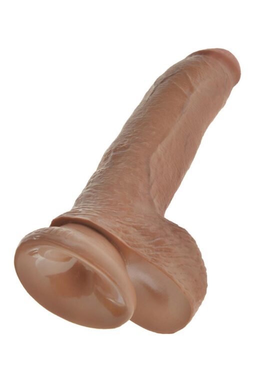 King cock 9 inch cock with balls tan - obrazek 3