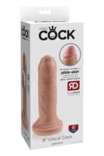 King Cock – dildo 15 cm – nieobrzezany – jasny - obrazek 4