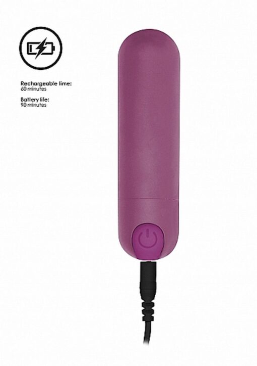 Mini wibrator – Bullet, 10 trybów – fioletowy - obrazek 7
