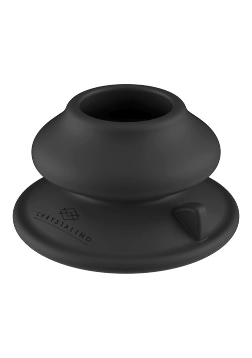 Ribbly – czarny dildo z przyssawką i pilotem, 10 prędkości - obrazek 5