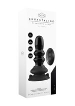 Ribbly – czarny dildo z przyssawką i pilotem, 10 prędkości - obrazek 9