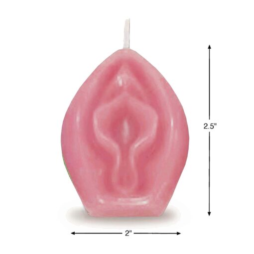 Eden’s Candle – świeca waniliowa w kształcie waginy, różowa - obrazek 3