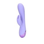 Smooth Silicone Rabbit Vibrator – fioletowy króliczek, silikonowy - obrazek 4