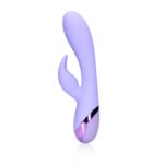 Smooth Silicone Rabbit Vibrator – fioletowy króliczek, silikonowy - obrazek 7