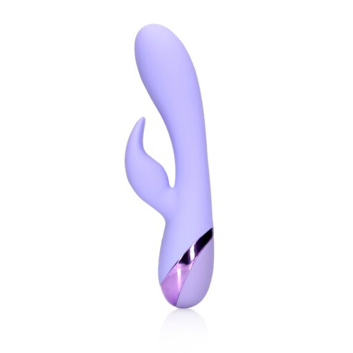 Smooth Silicone Rabbit Vibrator – fioletowy króliczek, silikonowy - obrazek 7