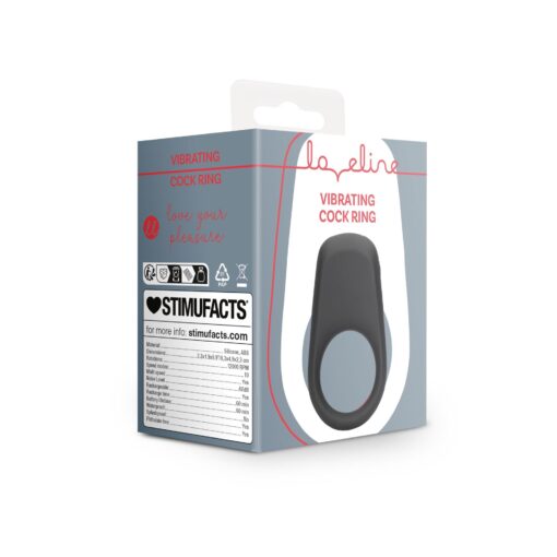 Vibrating Cock Ring – wibrujący pierścień – czarny - obrazek 8
