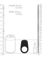 Vibrating Cock Ring – wibrujący pierścień – czarny - obrazek 10