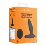 Smooth vibrating anal plug with remote control - obrazek 2