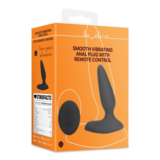 Smooth vibrating anal plug with remote control - obrazek 2