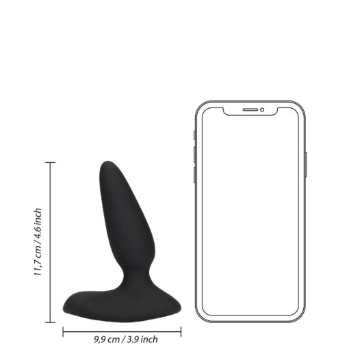 Smooth vibrating anal plug with remote control - obrazek 10
