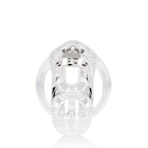 Model 25 - chastity cage - 3.5' / 9 cm - transparent - obrazek 3
