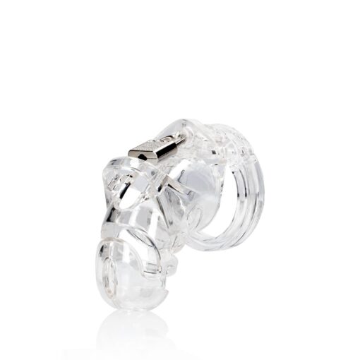 Model 25 - chastity cage - 3.5' / 9 cm - transparent - obrazek 4