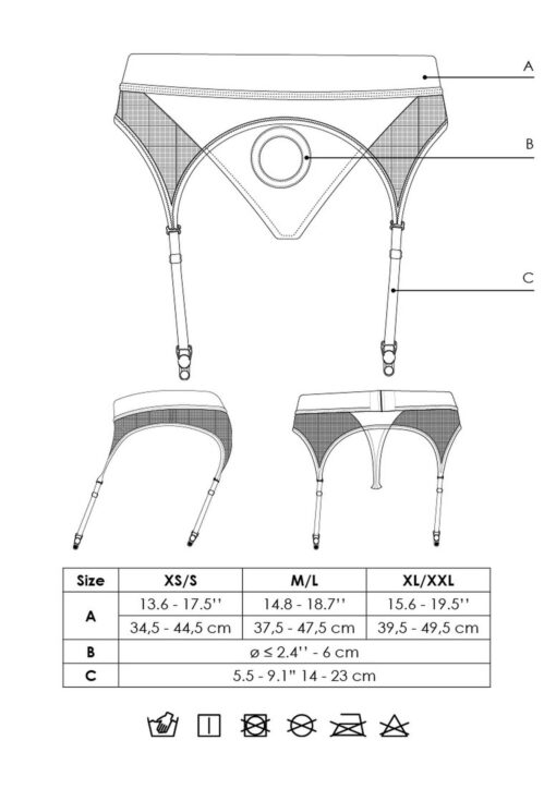 Stringi strap-on z wibracją i regulowanymi podwiązkami – XL/XXL - obrazek 12