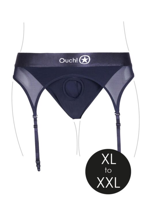 Stringi strap-on z wibracją i regulowanymi podwiązkami – XL/XXL - obrazek 8