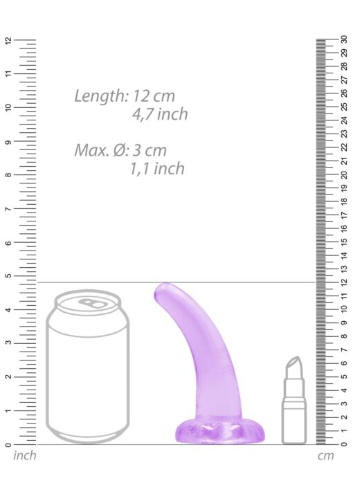 Non realistic dildo with suction cup - 4,5"/ 11,5 cm - obrazek 5
