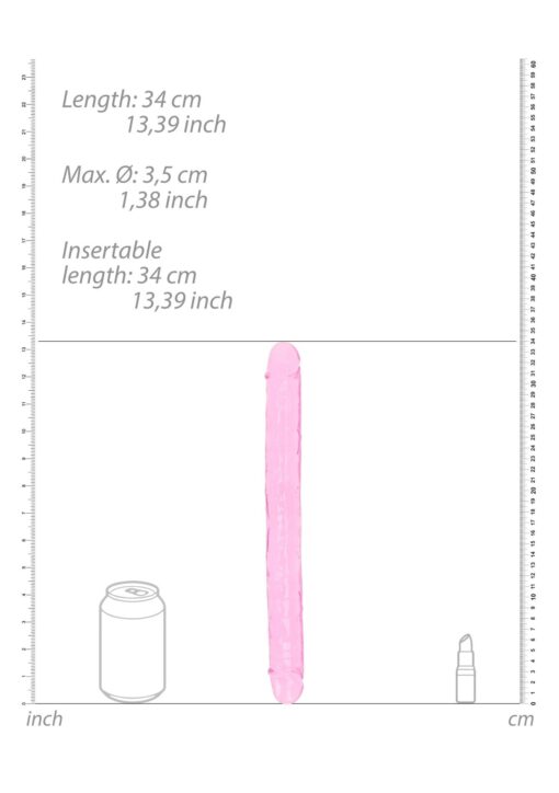 Realistyczne podwójne dildo – 34 cm - obrazek 5