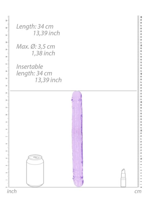 Dildo podwójne realistyczne – 34 cm - obrazek 5