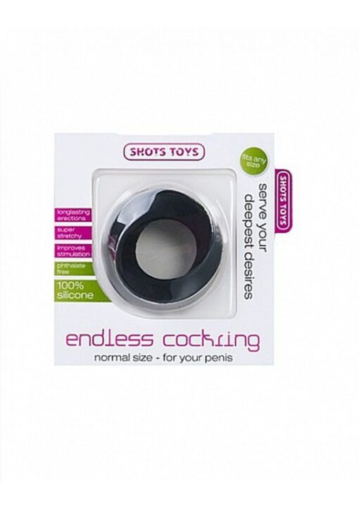 Pierścień – Endless Cockring – regular – czarny - obrazek 2