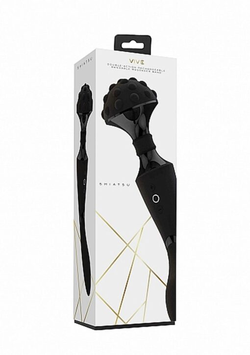 Stymulator – Shiatsu Bendable Massager Wand – czarny - obrazek 3