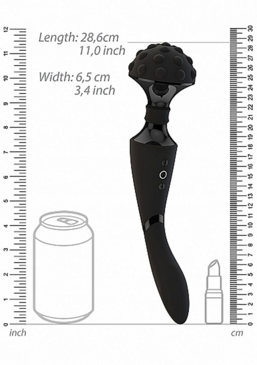 Stymulator – Shiatsu Bendable Massager Wand – czarny - obrazek 5