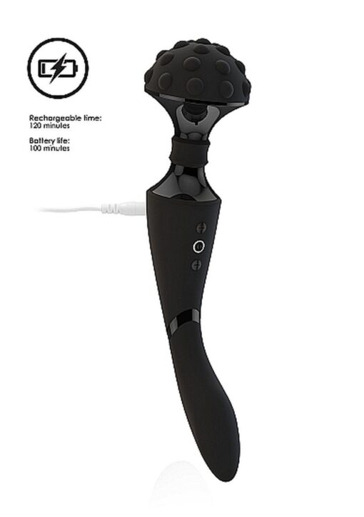 Stymulator – Shiatsu Bendable Massager Wand – czarny - obrazek 7