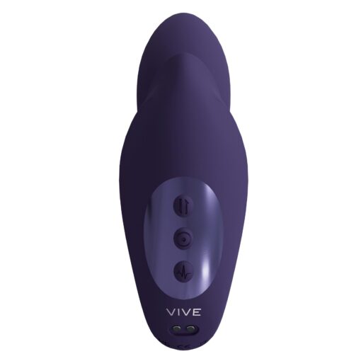 Vive - yuki - rechargeable dual motor - g-spot vibrator with massaging beads - purple - obrazek 4