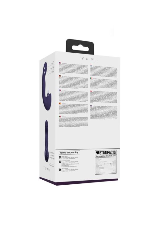 Vive - yumi - rechargeable triple motor - g-spot finger motion vibrator and flickering tongue stimul - obrazek 3