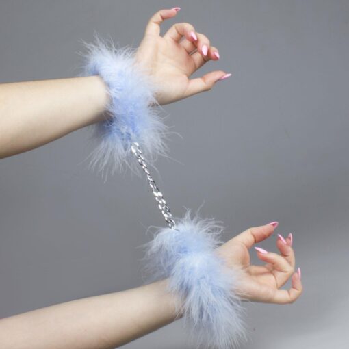 Kajdanki Marabou – niebieskie - obrazek 2