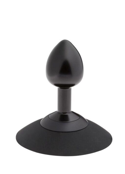 Malesation alu-plug with suction cup small, black - obrazek 2