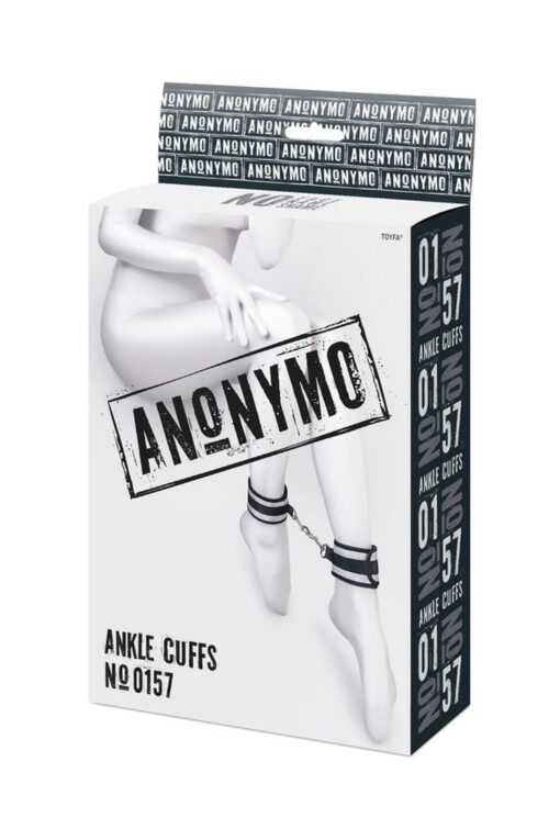 Kajdanki na kostki – Anonymo – poliester, srebrne, 28,5 cm - obrazek 9