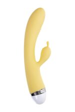 Wibrator – Flovetta by Toyfa Aster, żółty, 22 cm, z stymulatorem łechtaczki - obrazek 3