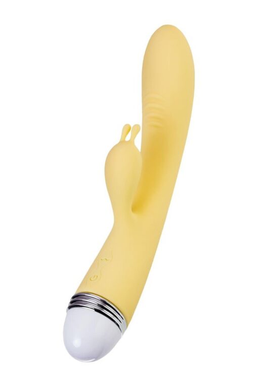 Wibrator – Flovetta by Toyfa Aster, żółty, 22 cm, z stymulatorem łechtaczki - obrazek 5
