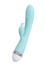 Wibrator z masażerem łechtaczki Flovetta – mięta, 22 cm - obrazek 5