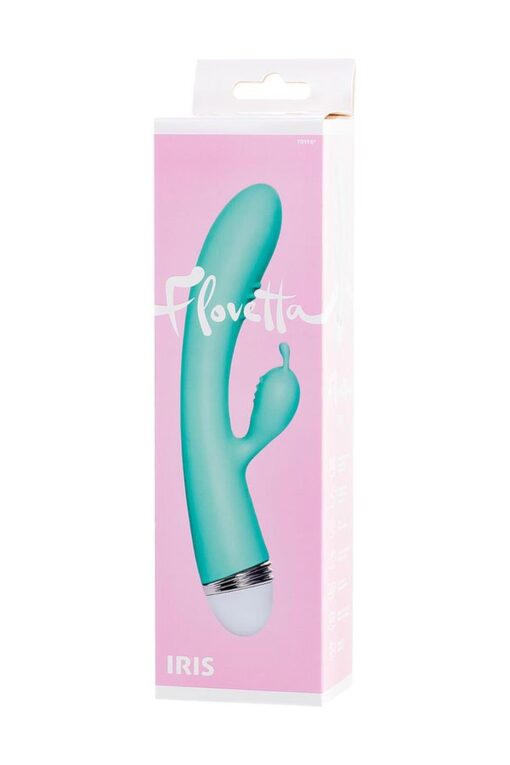 Wibrator z masażerem łechtaczki Flovetta – mięta, 22 cm - obrazek 7