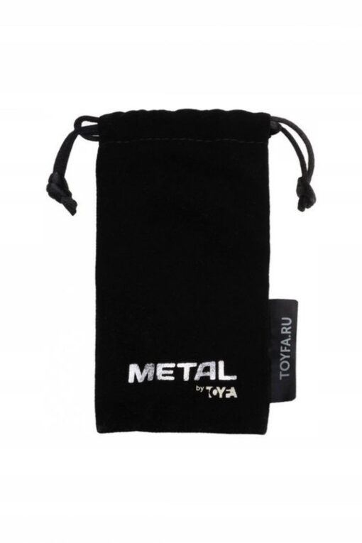 Silver Anal Plug – metalowy korek analny z czerwonym kryształem - obrazek 4
