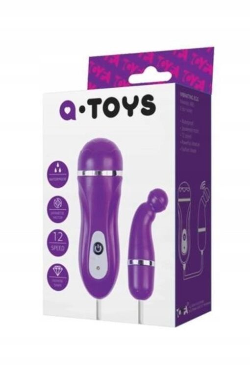 Jajko wibrujące A-Toys – fioletowe, 12 trybów - obrazek 2