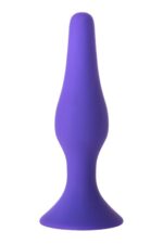 A-Toys – korek analny silikonowy – fioletowy – 10,2 cm - obrazek 3