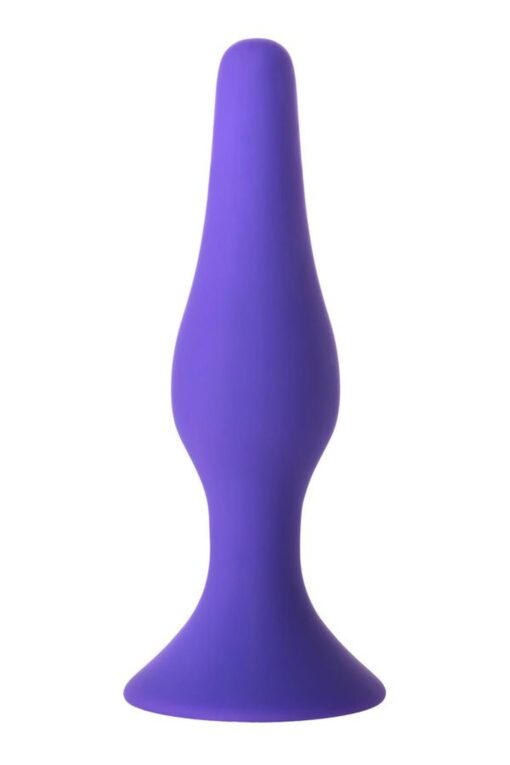 A-Toys – korek analny silikonowy – fioletowy – 10,2 cm - obrazek 3