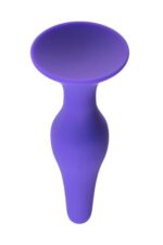 A-Toys – korek analny silikonowy – fioletowy – 10,2 cm - obrazek 4