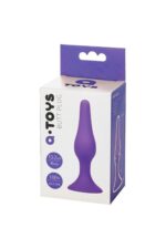 A-Toys – korek analny silikonowy – fioletowy – 10,2 cm - obrazek 6