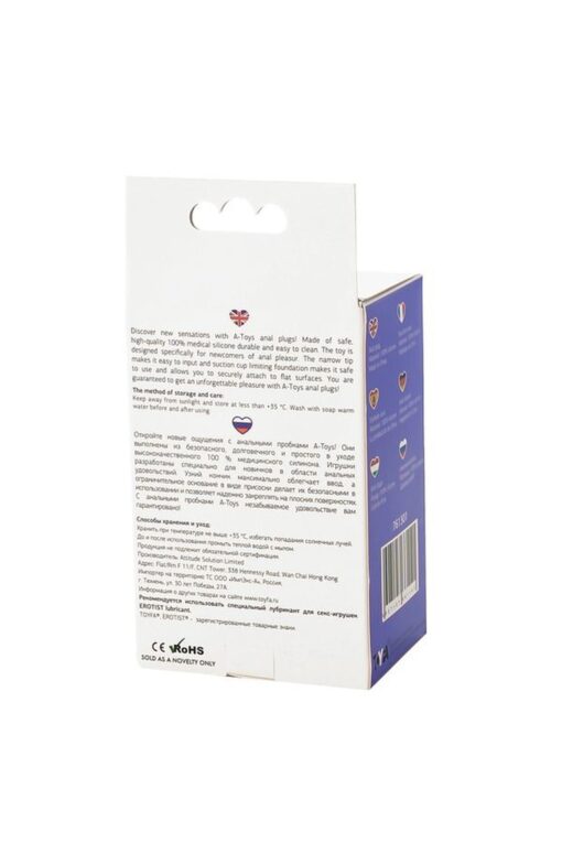 A-Toys – korek analny silikonowy – fioletowy – 10,2 cm - obrazek 7