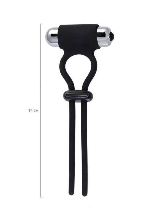 Lasso erekcyjne A-Toys – silikonowe, czarne, 14 cm - obrazek 7